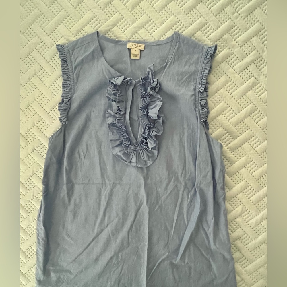 Cotton ruffle tank